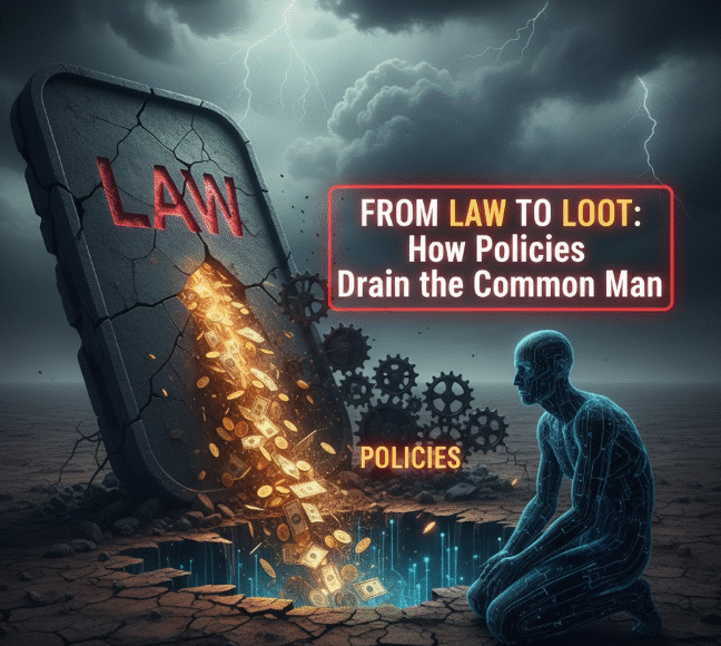 From Law to Loot: How Policies Drain the Common Man